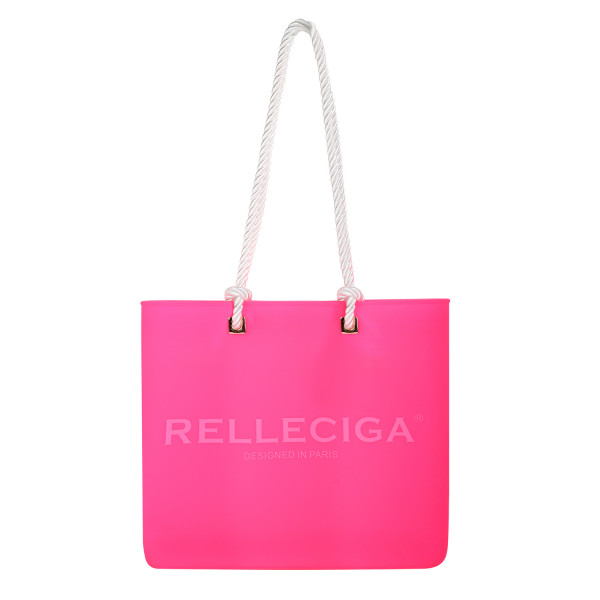 Ružová plážová silikónová taška - RELLECIGA
